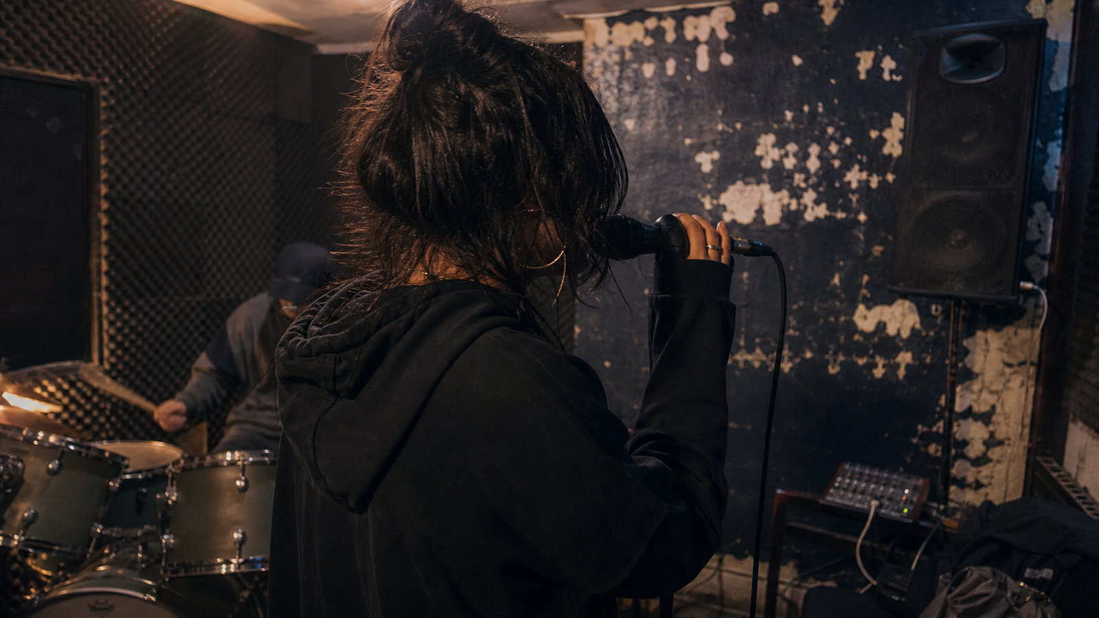 Live crowd in a Manchester basement venue