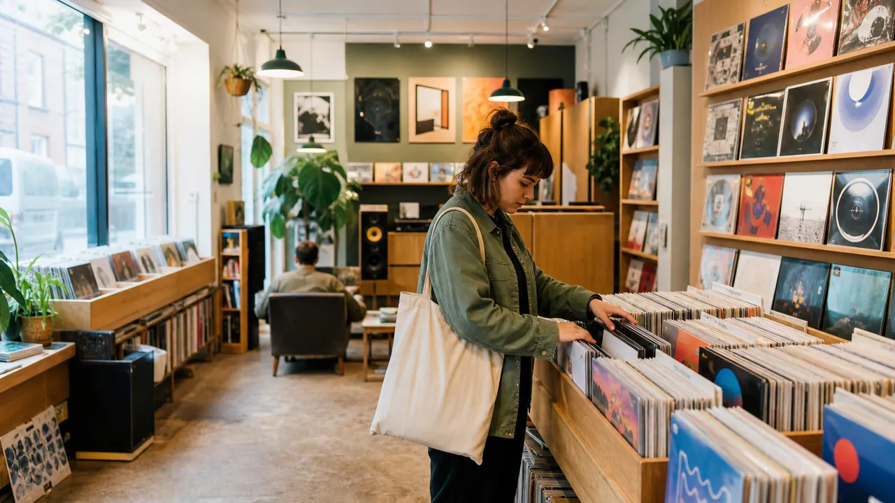 Manchester independent record shop interior
