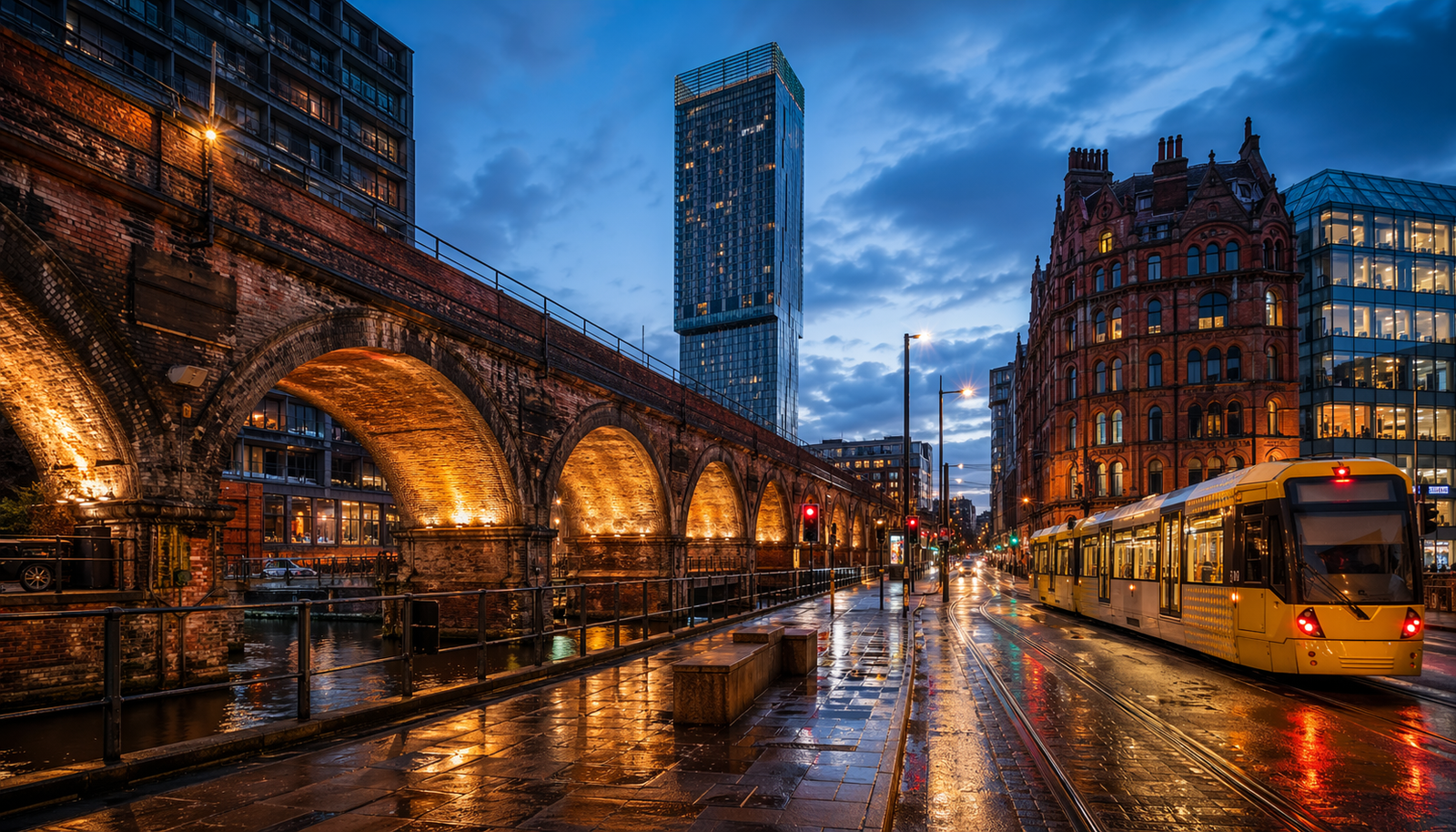 Deansgate Locks late night