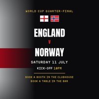 England v Norway | World Cup Quarter-Final Live at Joshua Brooks