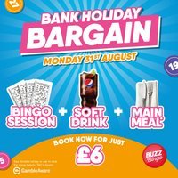 Bank Holiday Bargain – Buzz Bingo Stockport 31/08