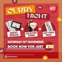 Curry Night 14/11 – Buzz Bingo Ashton