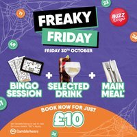 Freaky Friday Bingo 30/10 – Buzz Bingo Ashton